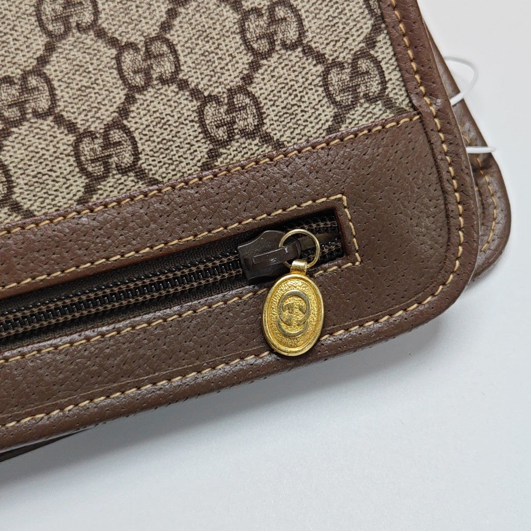 Ophidia Small Monogram Coated Canvas Beige