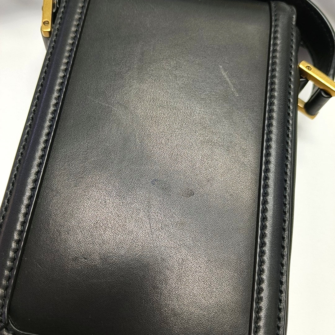 Authenticated pre-owned  SOLFERINO Mini Calfskin Black - Crossbody Bag at Looply