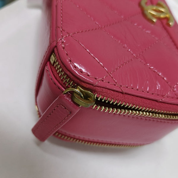Small Quilted Lambskin Red