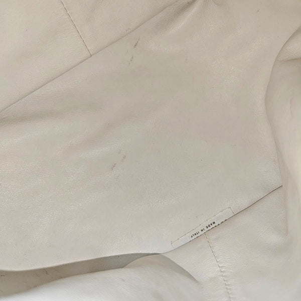 Authenticated pre-owned  Jodie Calfskin White - Top Handle Bag at Looply