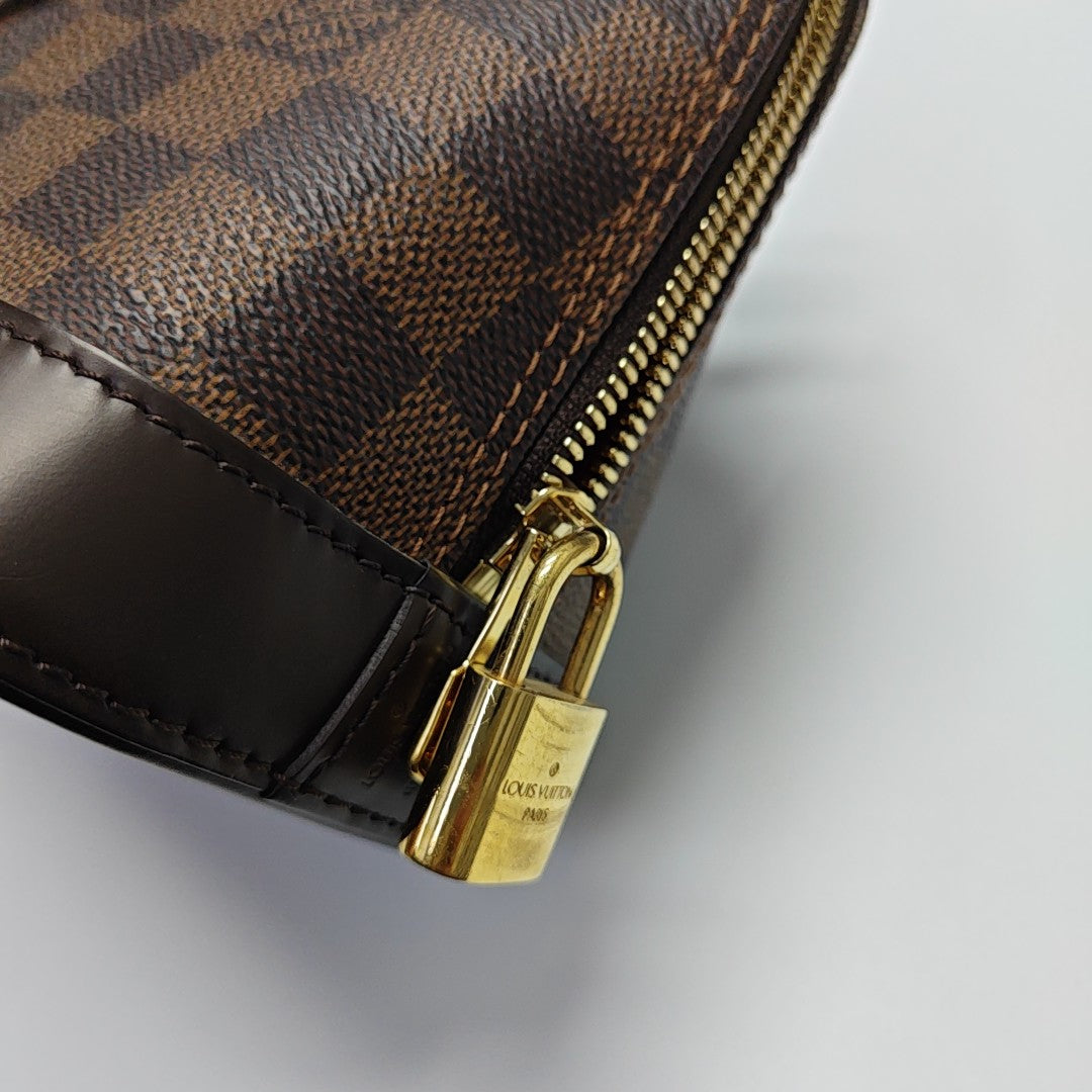 ALMA BB Damier Ebene Coated Canvas Brown