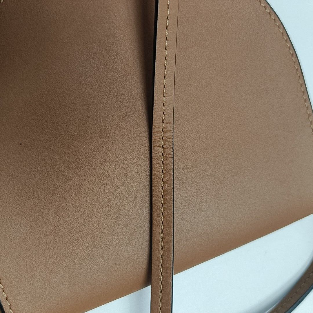 Heel Small Calfskin Brown