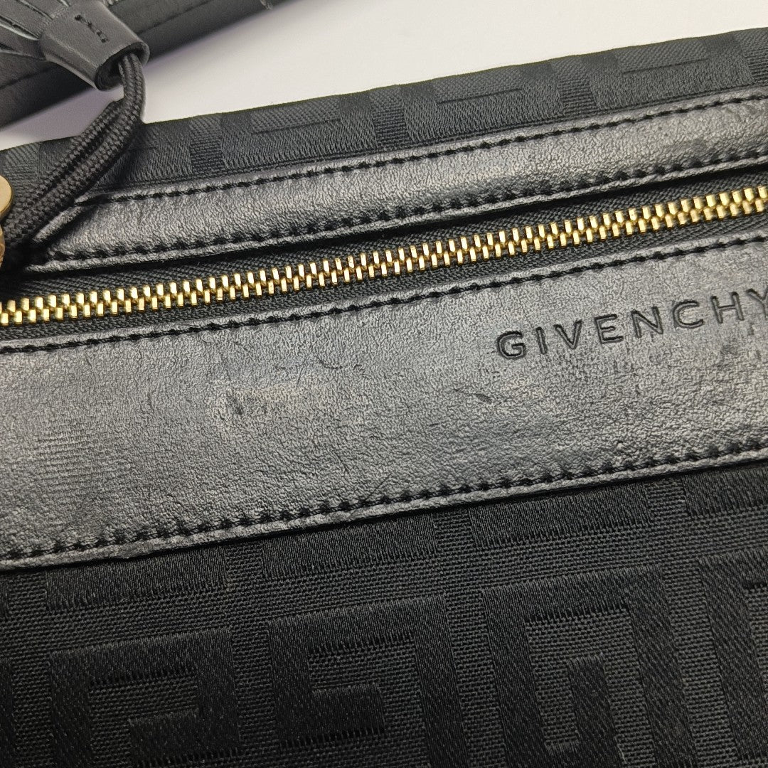 Canvas Top Handle Bag Black