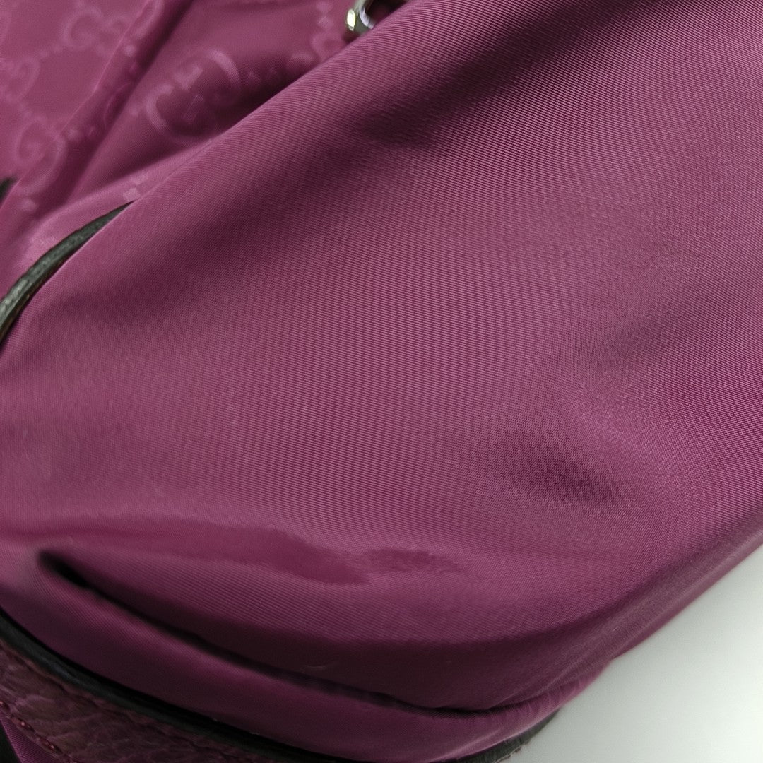 Monogram Nylon Backpack Purple
