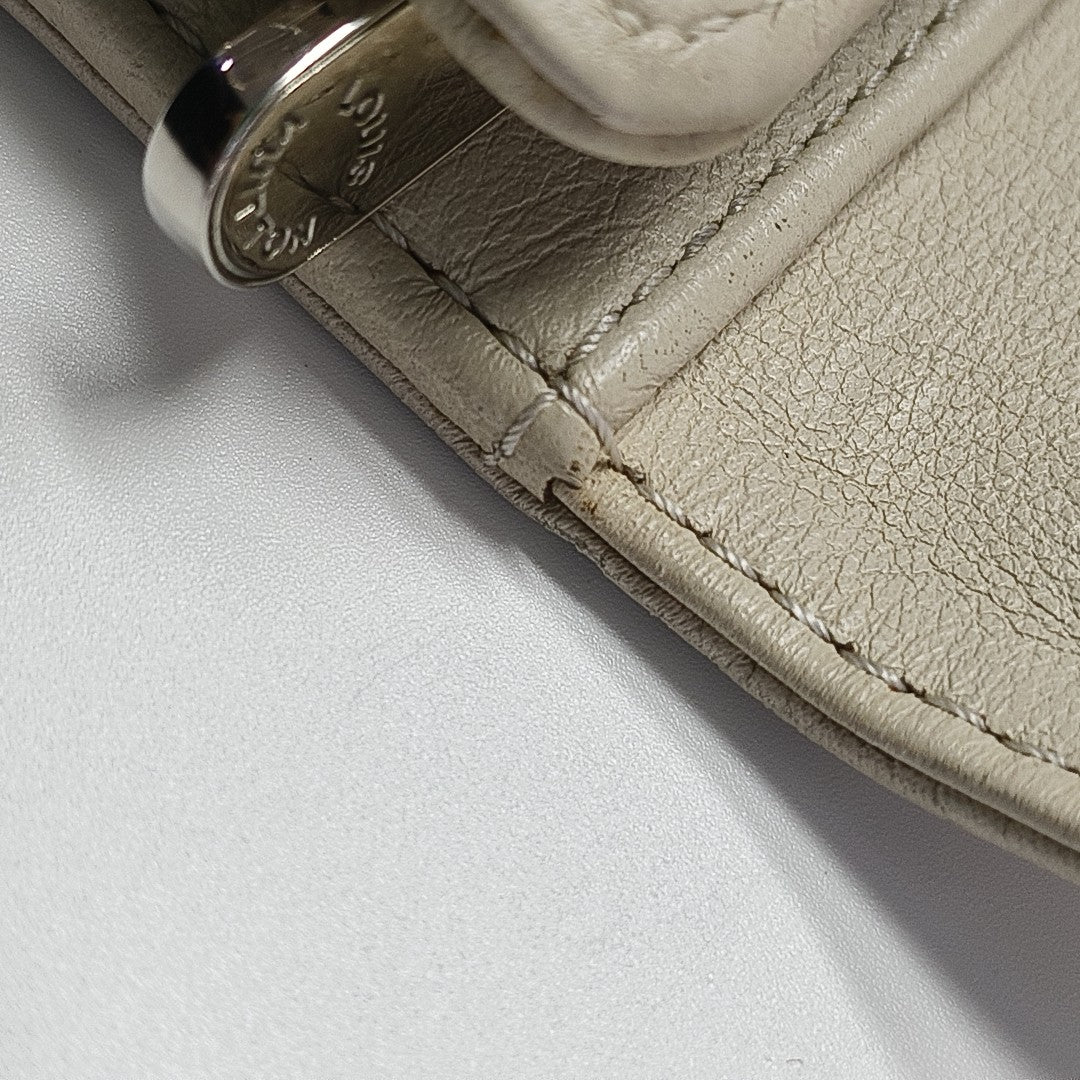 AMELIA Monogram Calfskin Beige Wallet