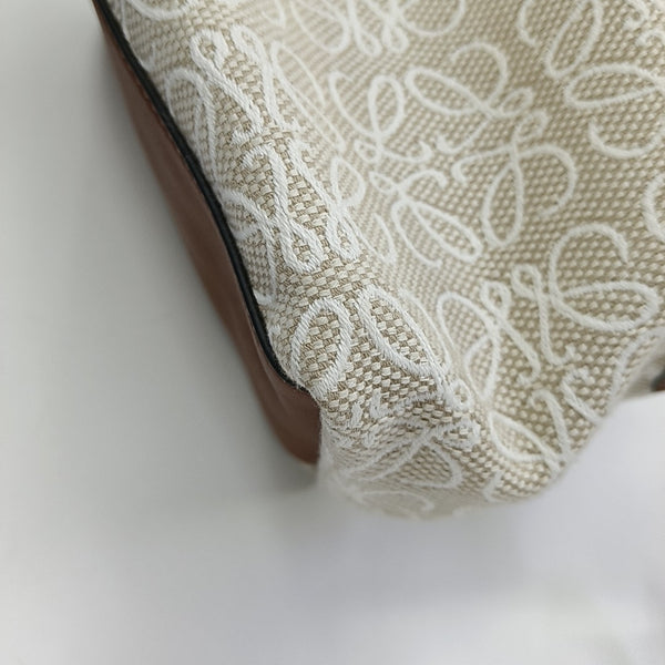Anagram Small Monogram Canvas Beige