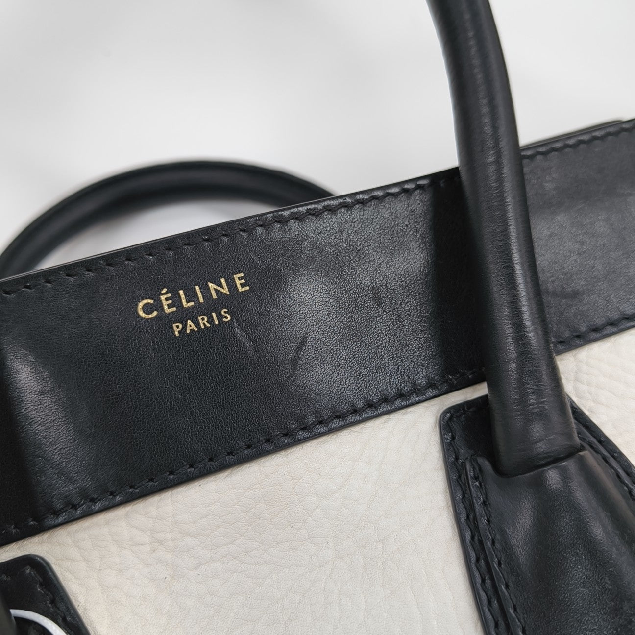 LUGGAGE Mini Calfskin White