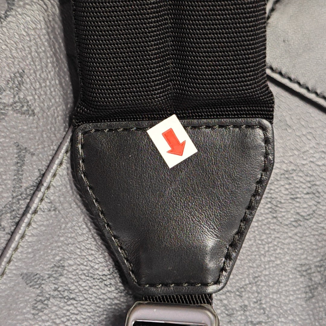 CHRISTOPHER MM Monogram Coated Canvas Gray
