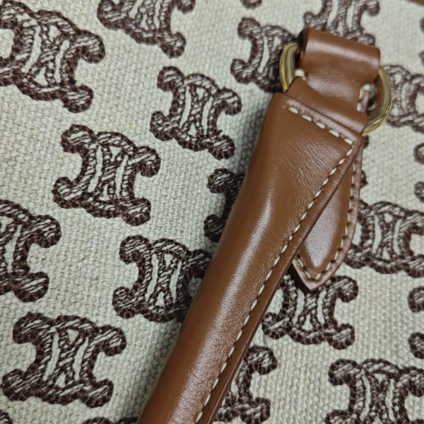 Fabric Tote Bag Brown