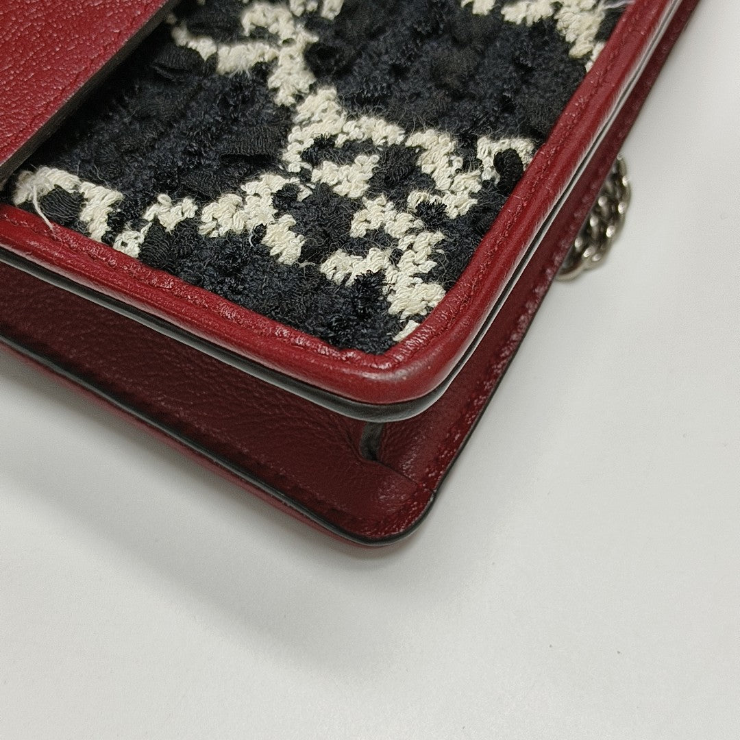 Dionysus Super Mini Monogram Wool Black