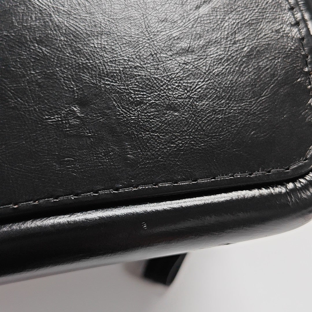 GABRIELLE Medium Quilted Calfskin Black