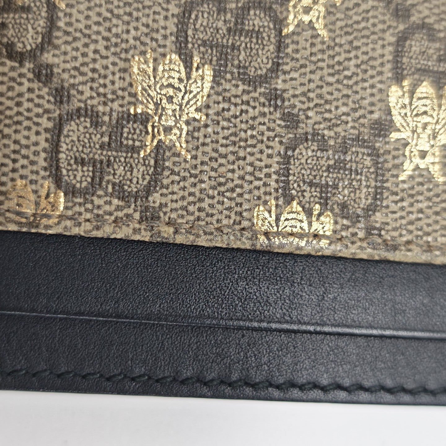 Monogram Coated Canvas Card Holder Beige
