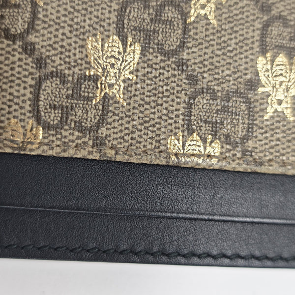 Monogram Coated Canvas Card Holder Beige