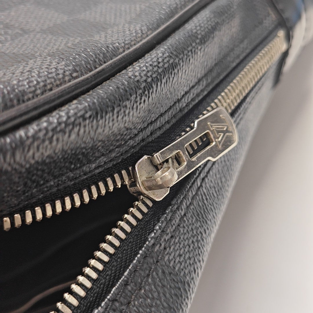 PORTE-DOCUMENTS Damier Graphite Coated Canvas Black