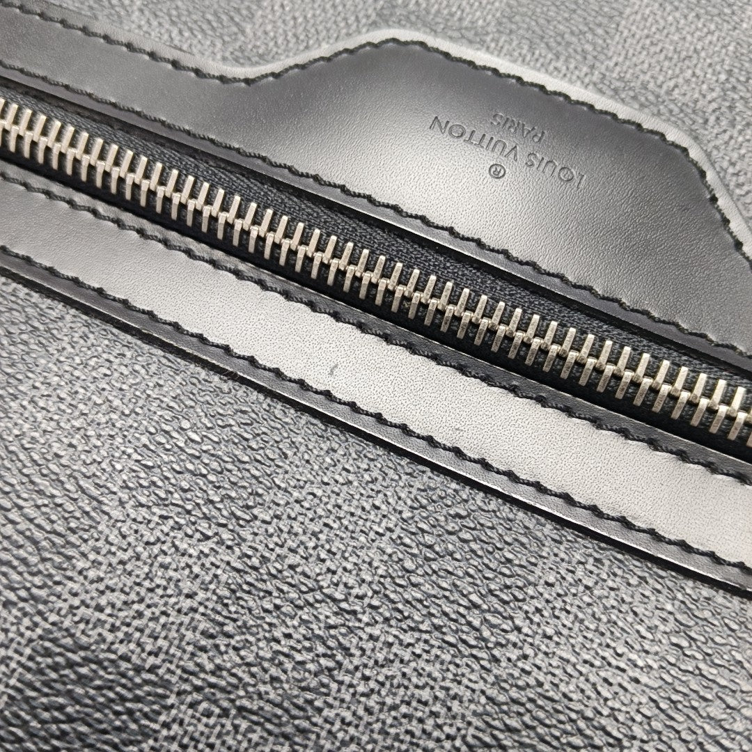 STEEVE Damier Graphite Coated Canvas Gray
