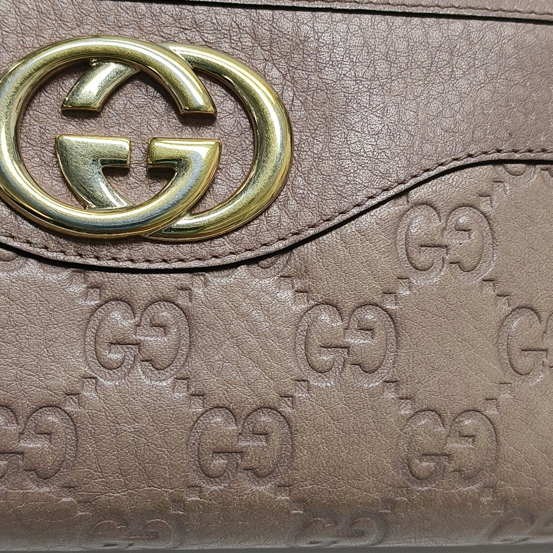 Monogram Calfskin Wallet Pink