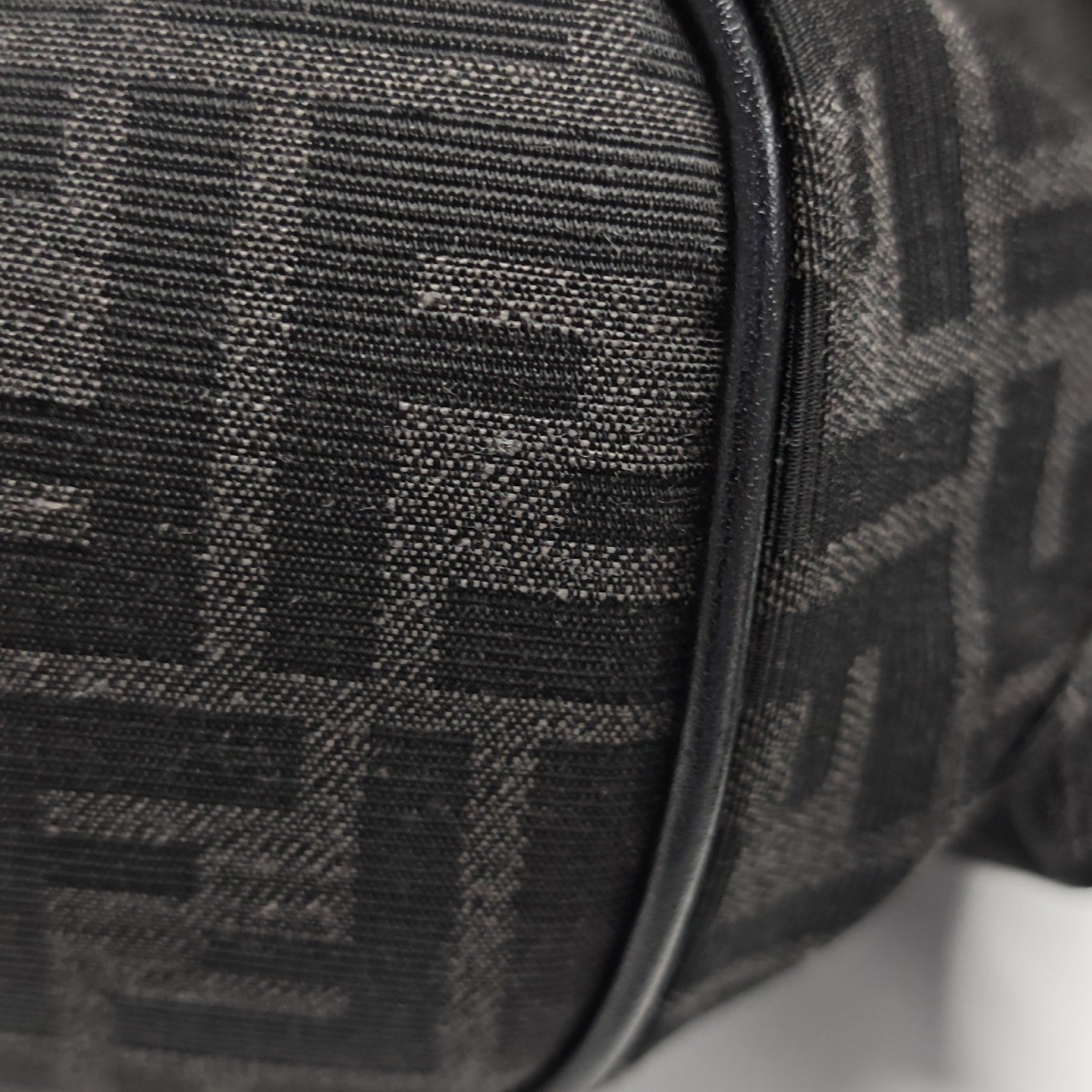 FENDI Strike Medium Canvas Black