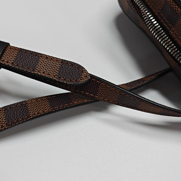 AMAZON Damier Ebene Coated Canvas Brown