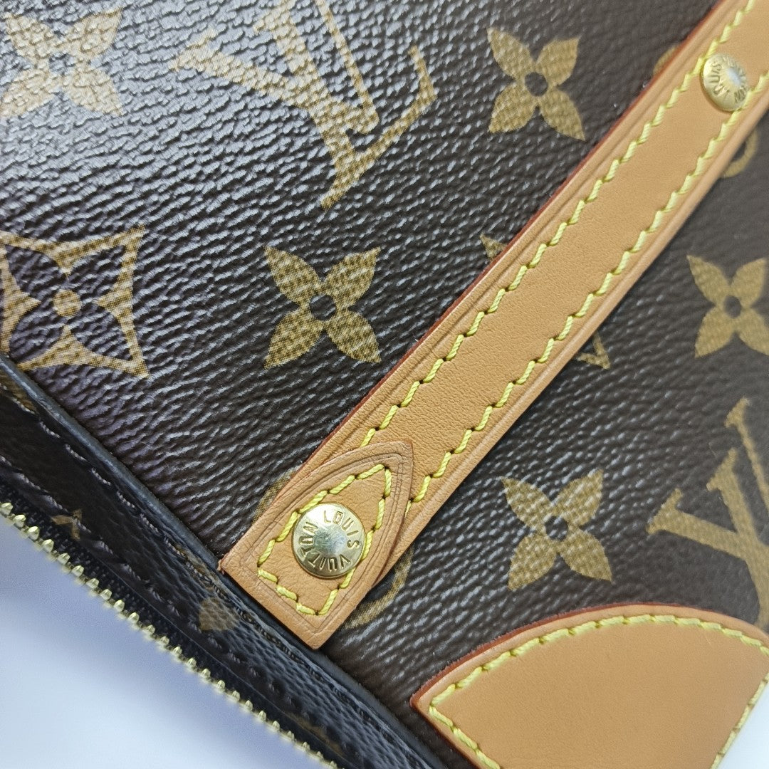 SOFT TRUNK PM Monogram Coated Canvas Brown