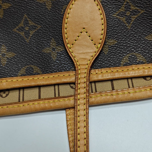 NEVERFULL GM Monogram Coated Canvas Brown