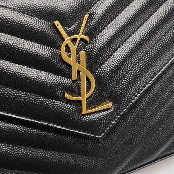 MONOGRAM Medium Chevron Calfskin Black