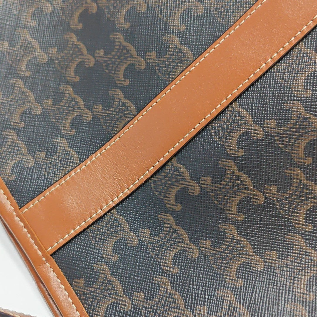 TRIOMPHE CANVAS Small Coated Canvas Brown