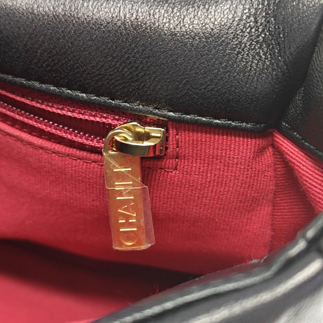 CHANEL 19 Small Quilted Lambskin Black
