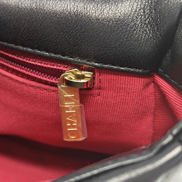 CHANEL 19 Small Quilted Lambskin Black