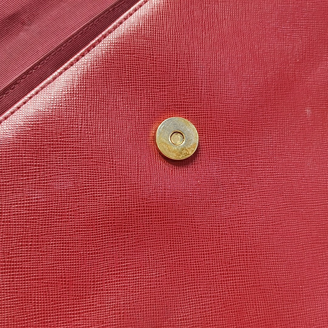 Calfskin Top Handle Bag Red