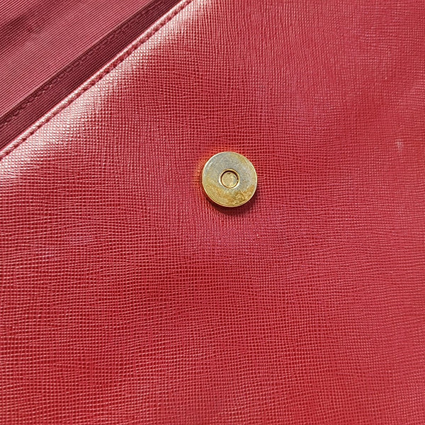 Calfskin Top Handle Bag Red