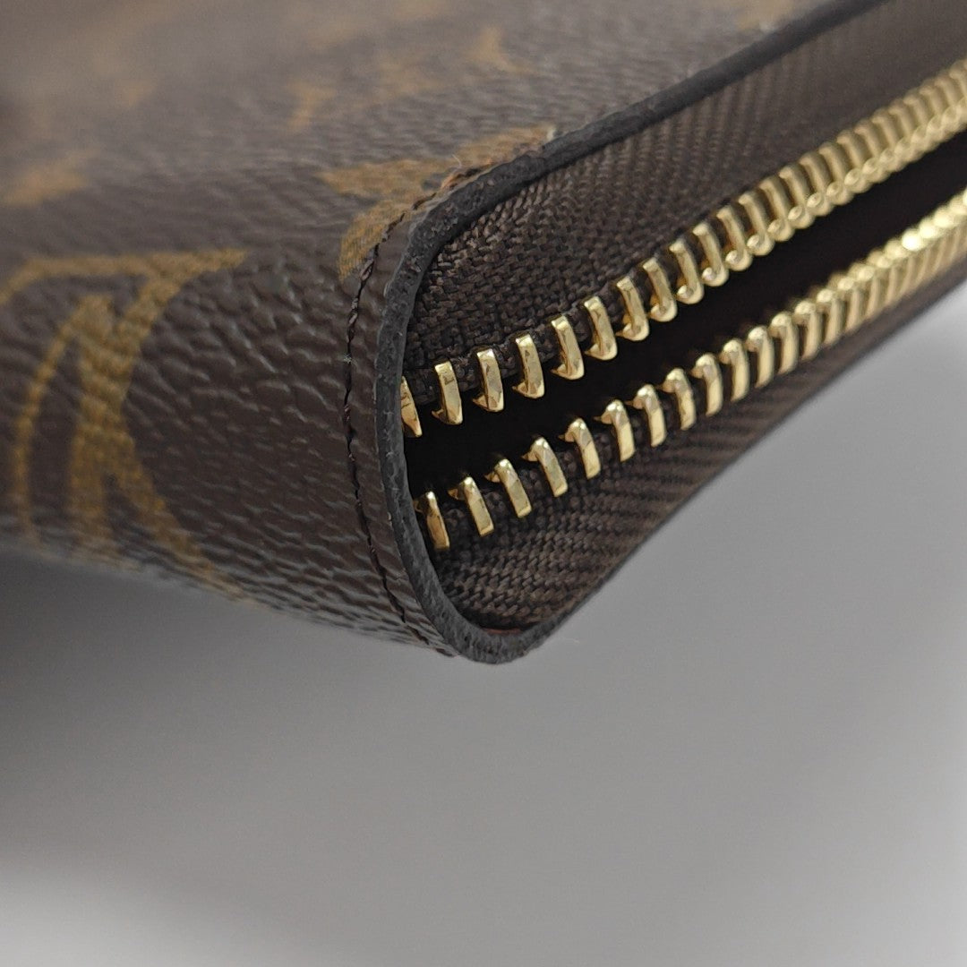 ZIPPY Monogram Coated Canvas Brown Wallet