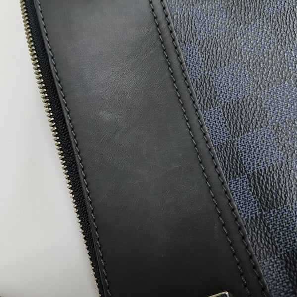 GREENWICH Damier Coated Canvas Blue