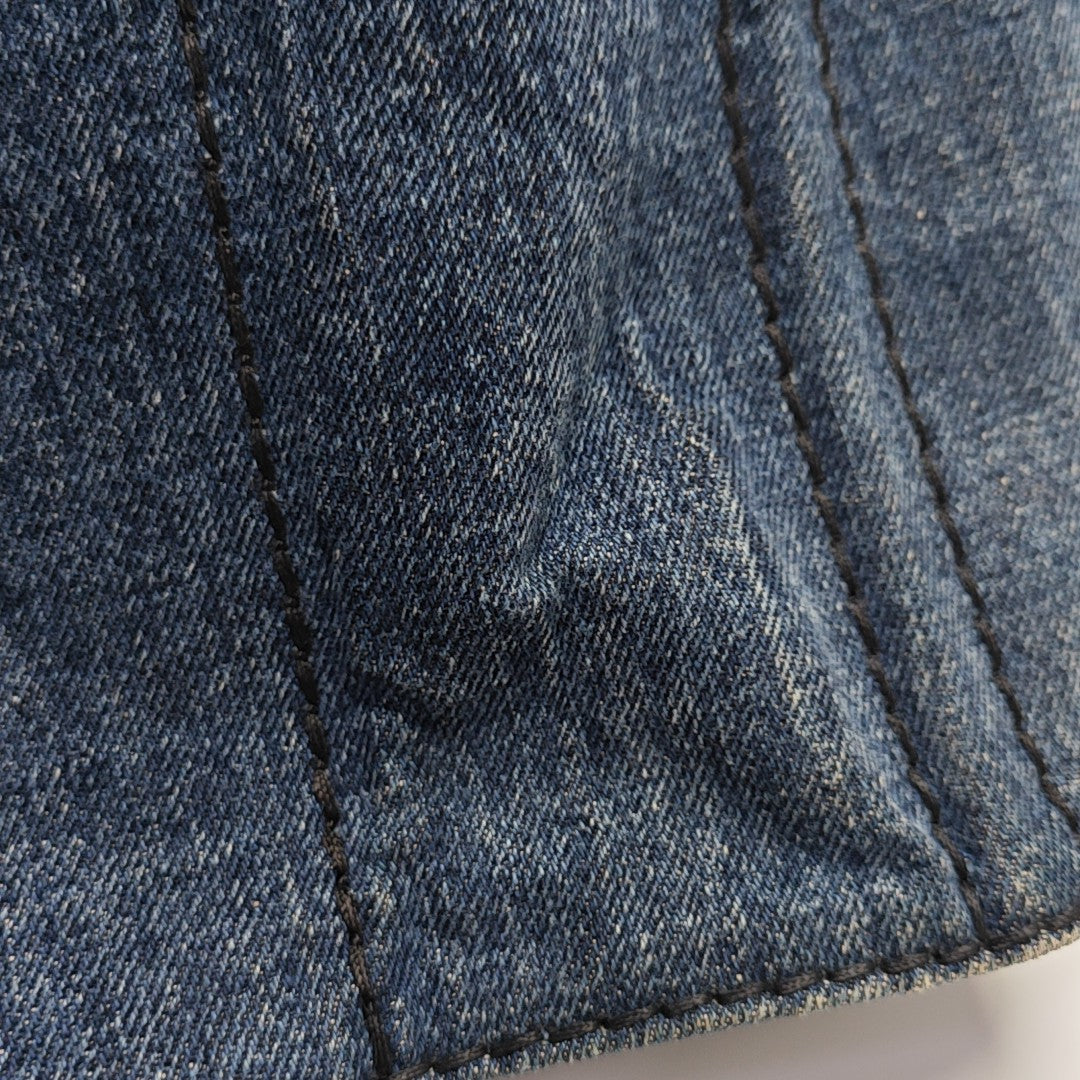 Denim Quilted Denim Blue