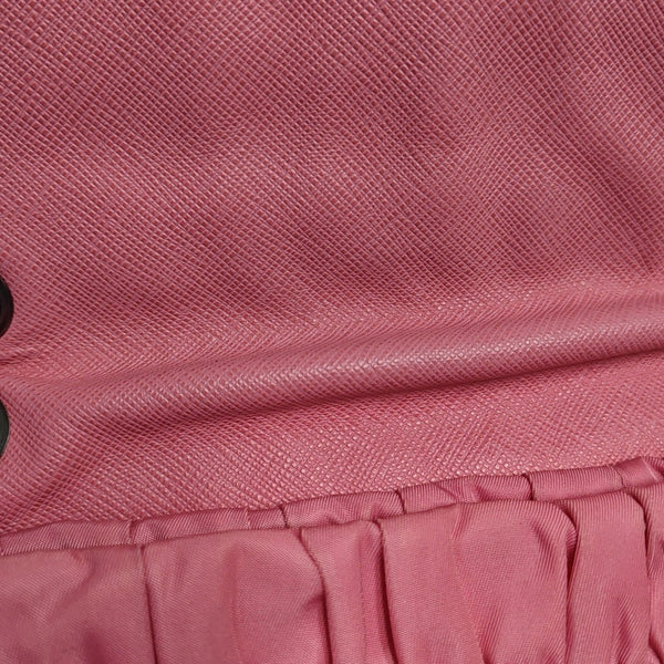 Quilted Nylon Shoulder Bag Red