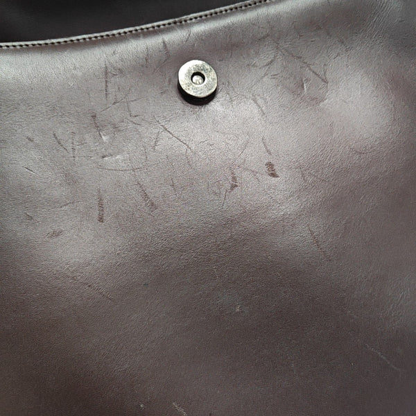 Calfskin Shoulder Bag Brown