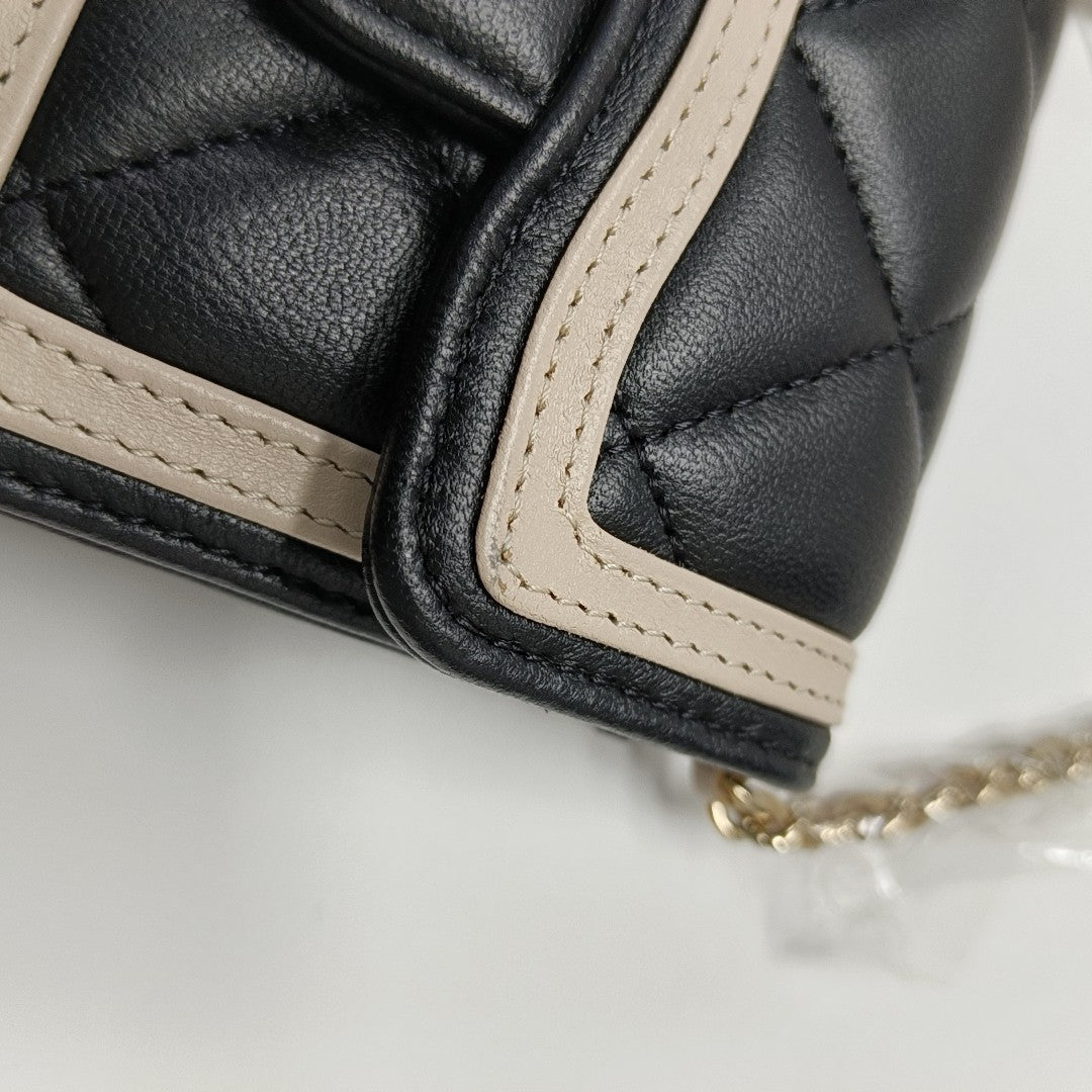 DIANA CC Mini Quilted Lambskin Black