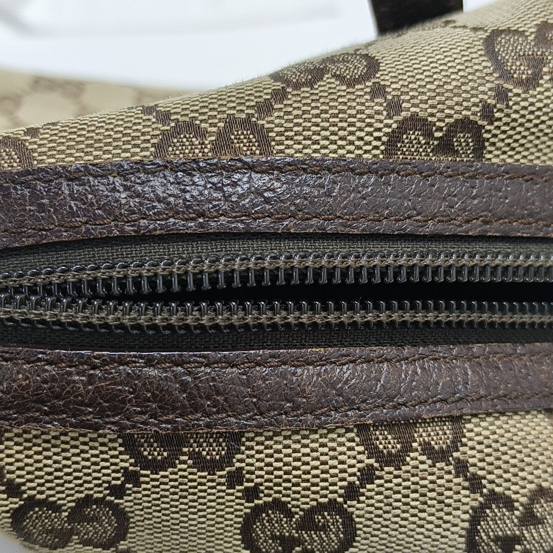 Monogram Canvas Top Handle Bag Brown
