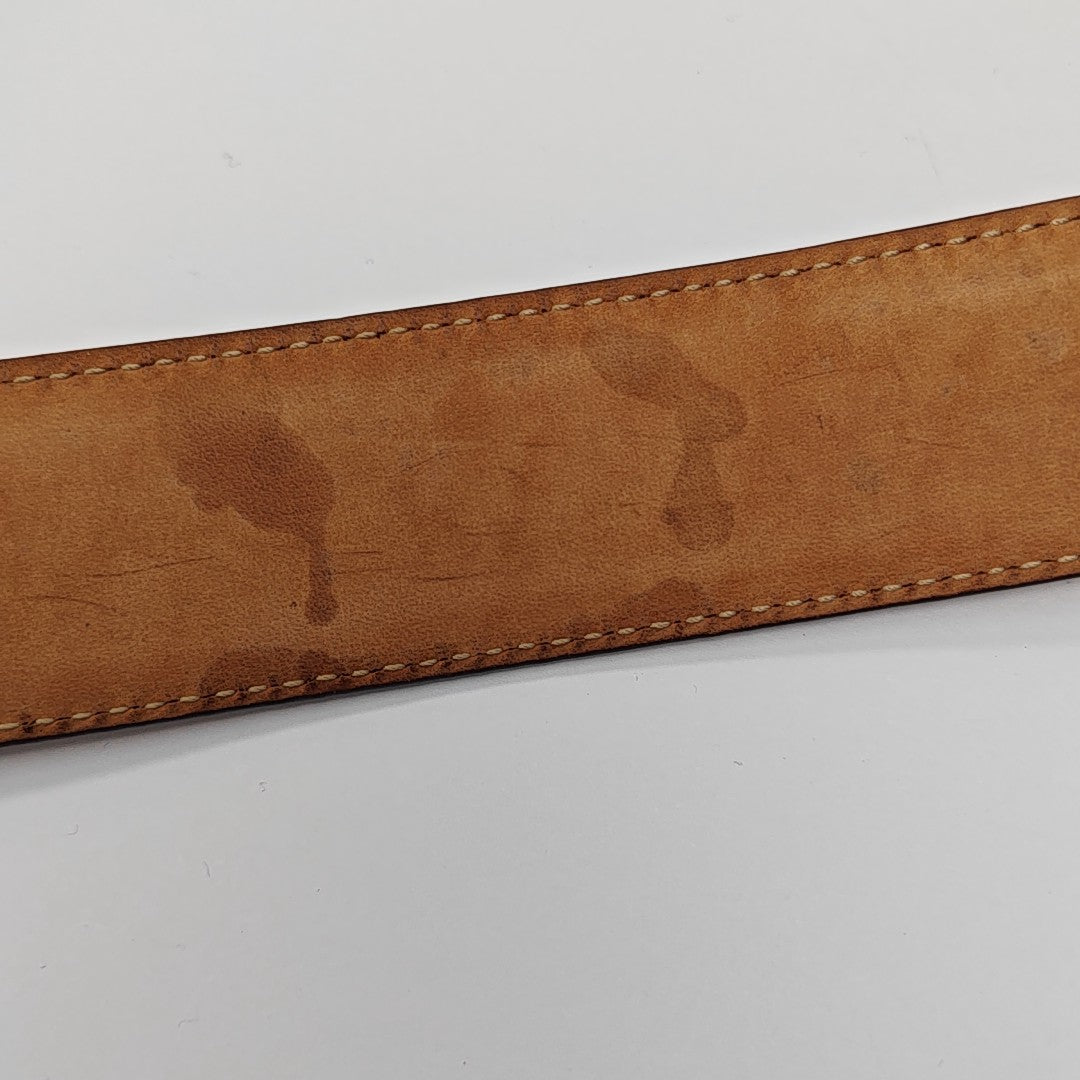 Leather Belt Beige