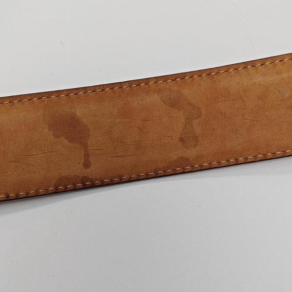 Leather Belt Beige