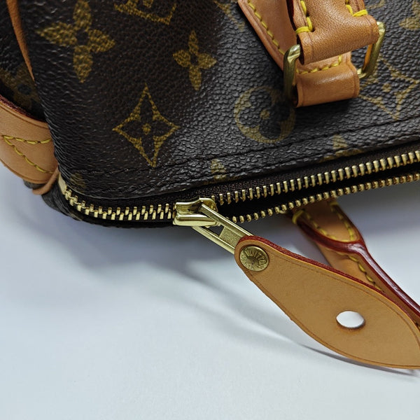 SPEEDY 30 Monogram Coated Canvas Brown