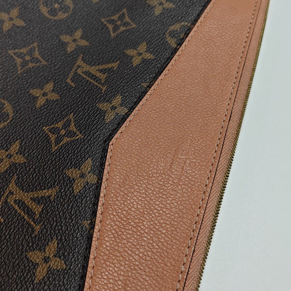 DAILY Monogram Coated Canvas Brown