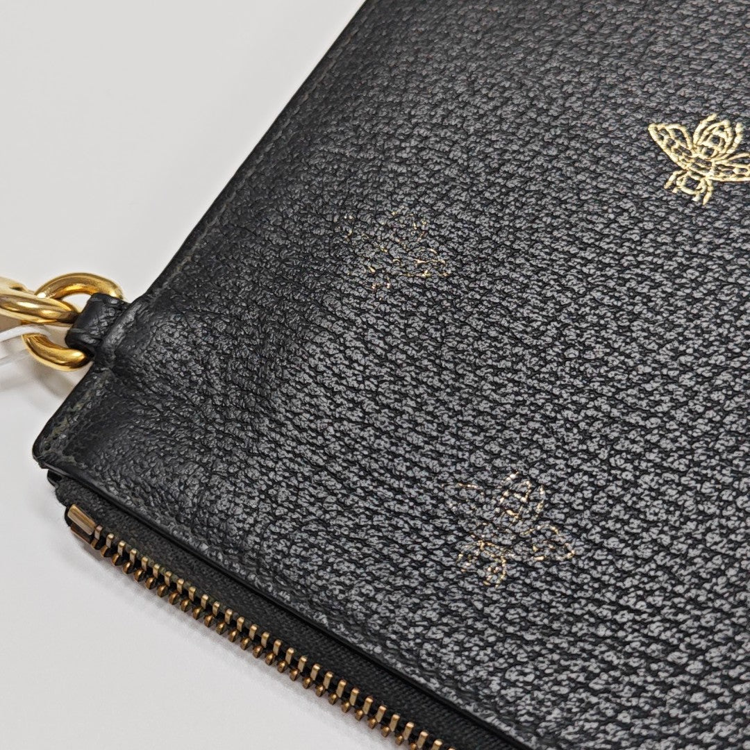 Bee Web Calfskin Black