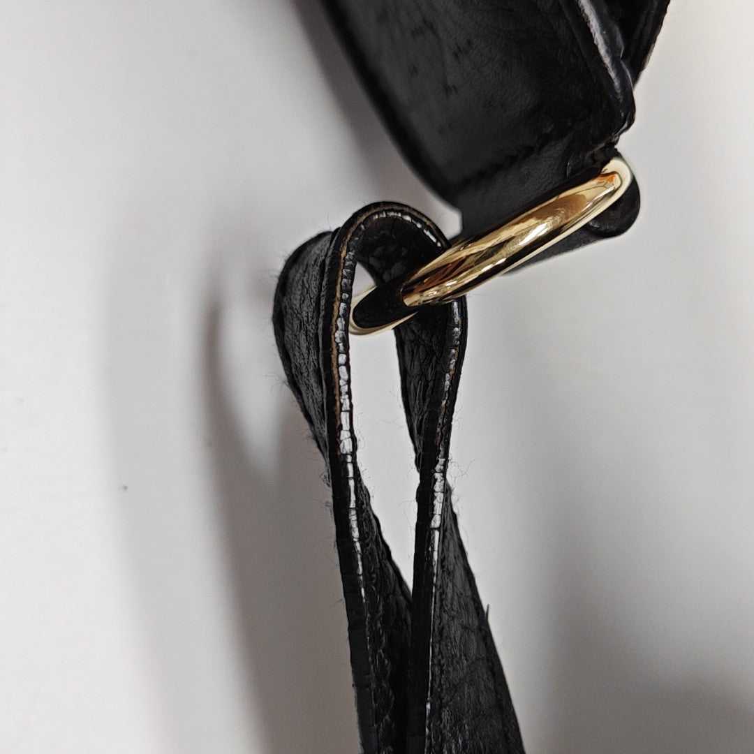 Calfskin Shoulder Bag Black