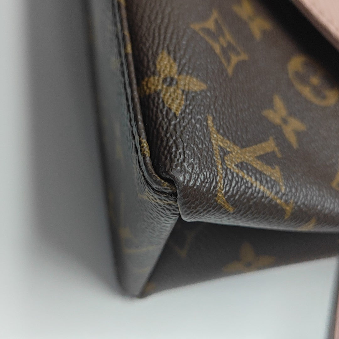 SAINT MICHEL Monogram Coated Canvas Pink