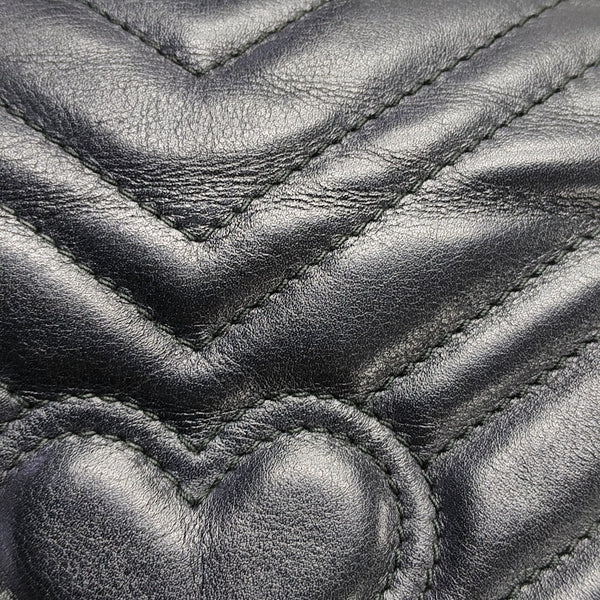 GG Marmont Mini Quilted Calfskin Black