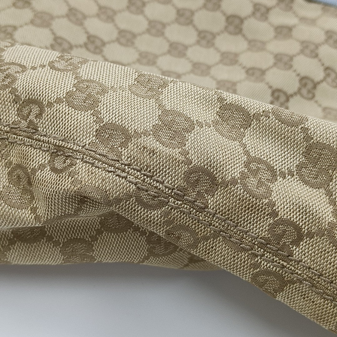 Monogram Canvas Tote Bag Beige