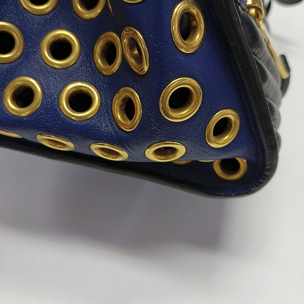 Zipper Wallet Quilted Lambskin Black