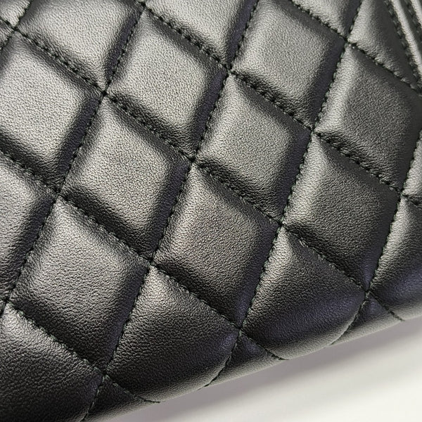 Quilted Lambskin Wallet Black