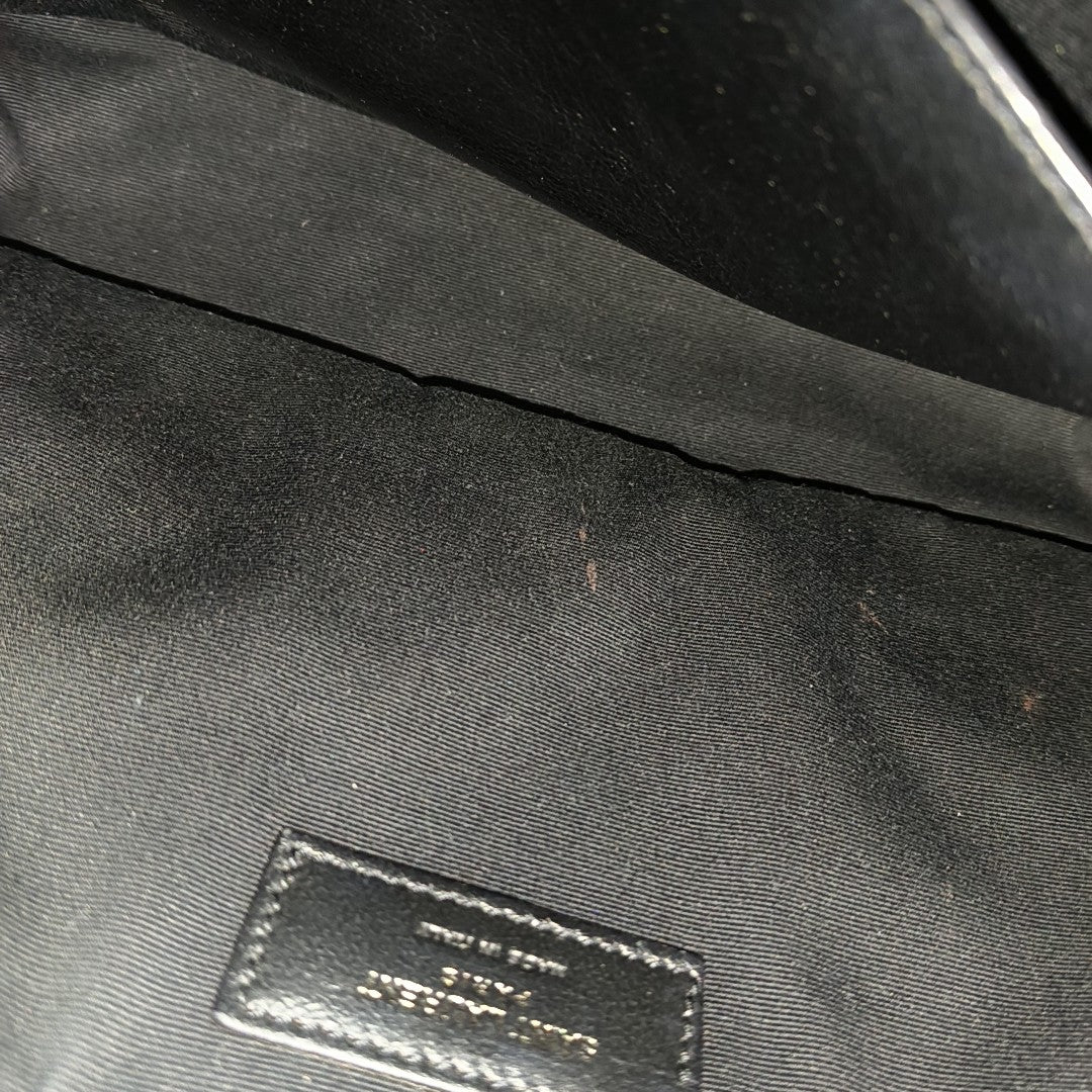 NIKI Medium Chevron Calfskin Black