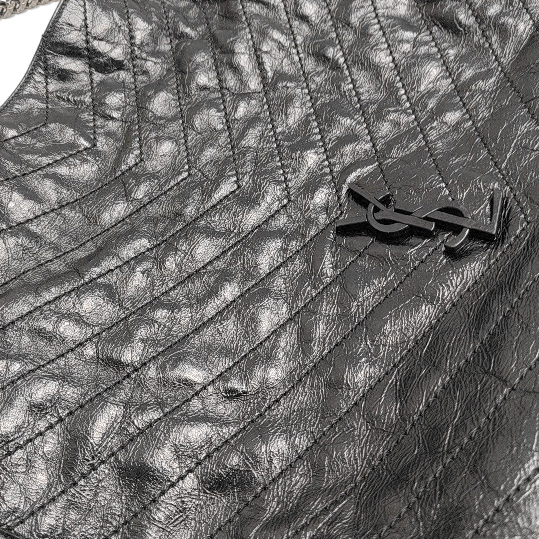 NIKI Quilted Calfskin Gray